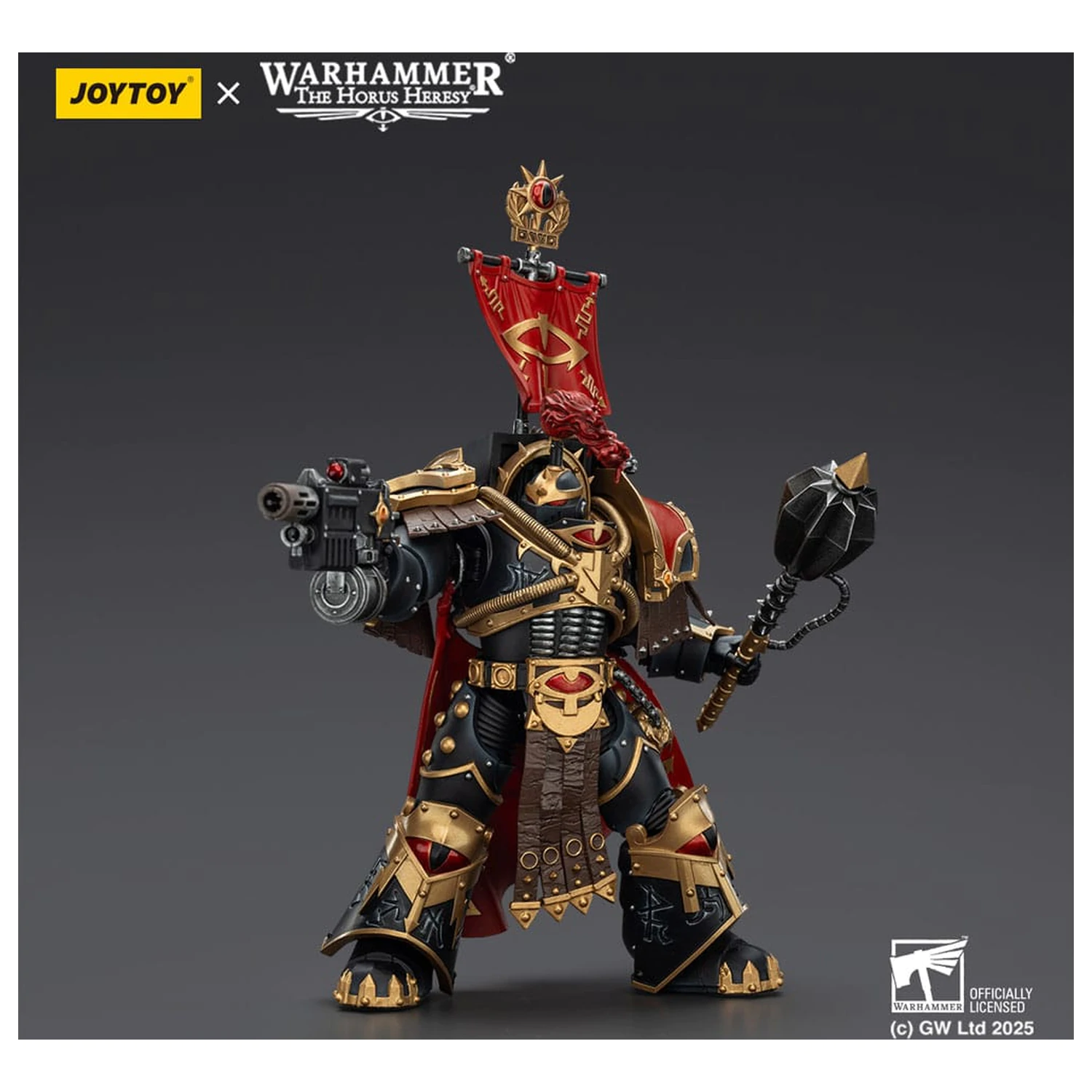 Warhammer 40,000: Sons of Horus Legion Cataphractii Praetorwith Combi-Melta and Power Maul akciófigura 14 cm termékfotó