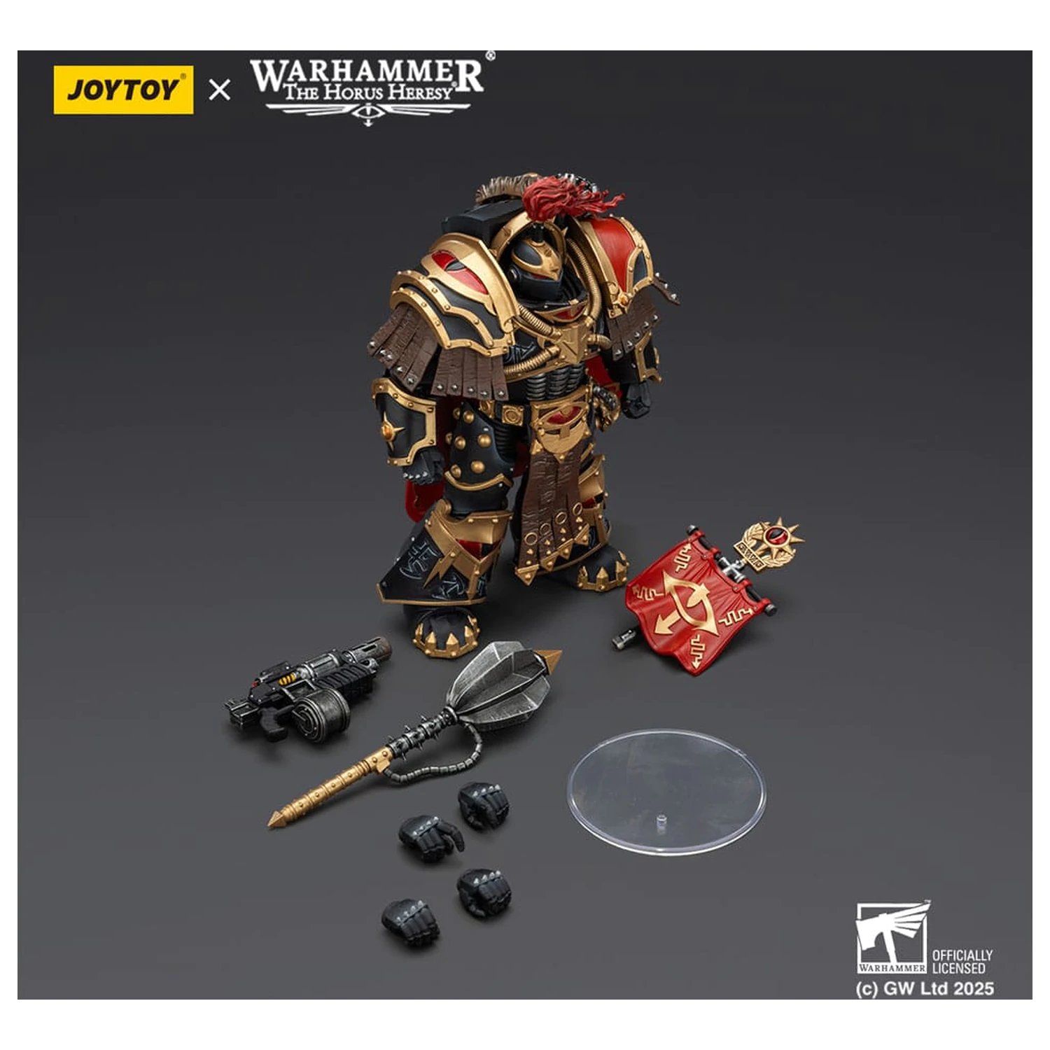 Warhammer 40,000: Sons of Horus Legion Cataphractii Praetorwith Combi-Melta and Power Maul akciófigura 14 cm termékfotó