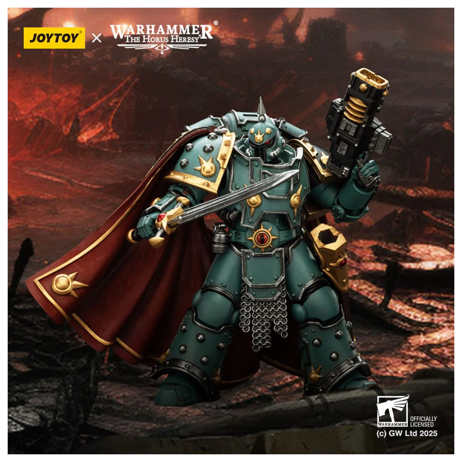 Warhammer 40,000: Sons of Horus Legion Champion akciófigura 12 cm termékfotó