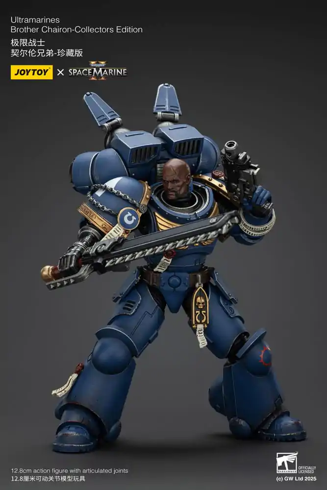 Warhammer 40,000: Space Marine 2 Ultramarines Brother Chairon Collectors Edition akciófigura 13 cm termékfotó