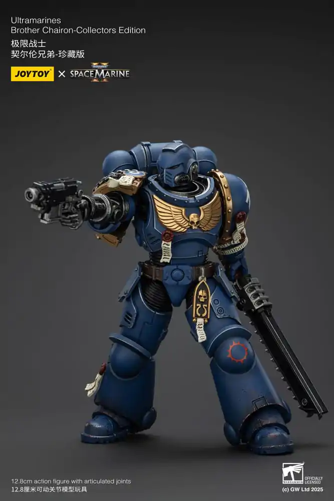 Warhammer 40,000: Space Marine 2 Ultramarines Brother Chairon Collectors Edition akciófigura 13 cm termékfotó