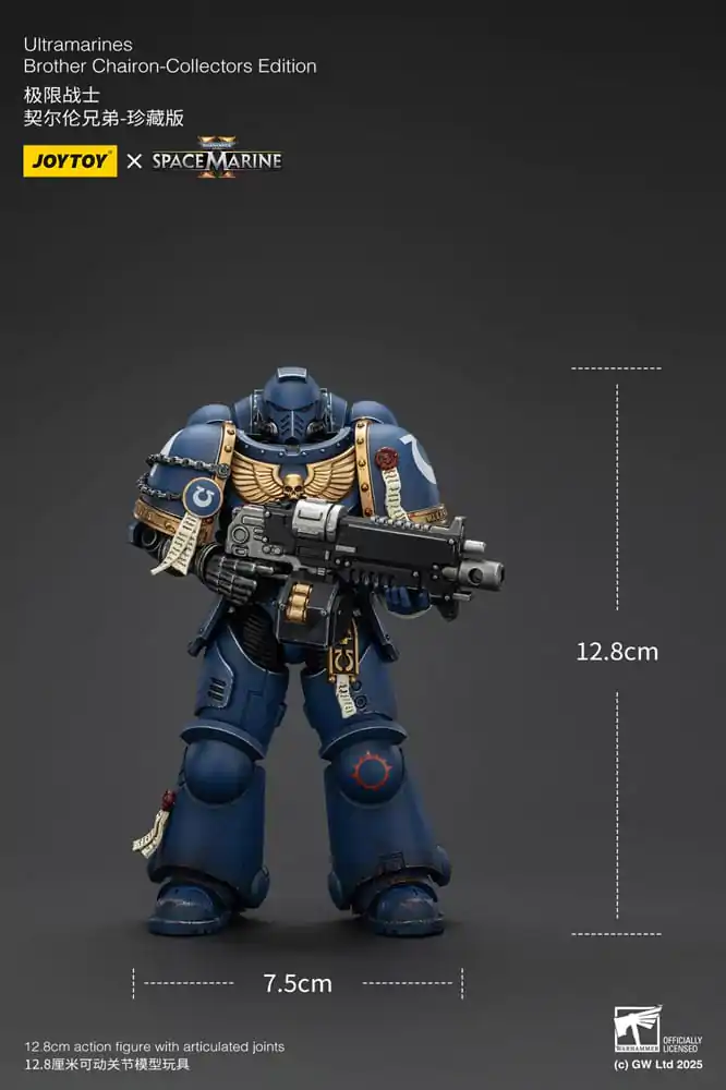 Warhammer 40,000: Space Marine 2 Ultramarines Brother Chairon Collectors Edition akciófigura 13 cm termékfotó