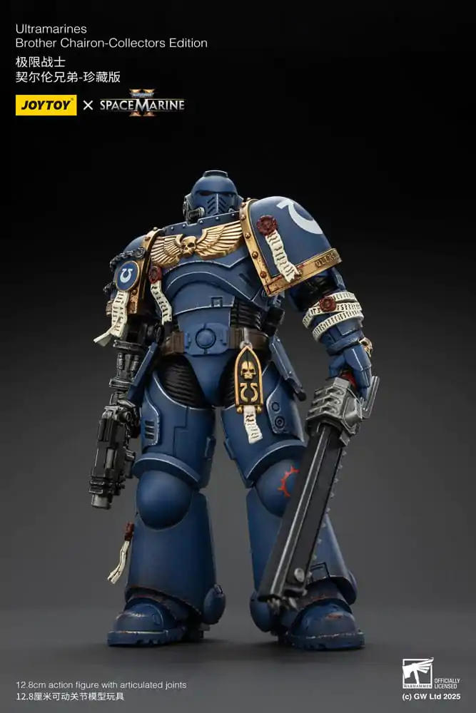 Warhammer 40,000: Space Marine 2 Ultramarines Brother Chairon Collectors Edition akciófigura 13 cm termékfotó