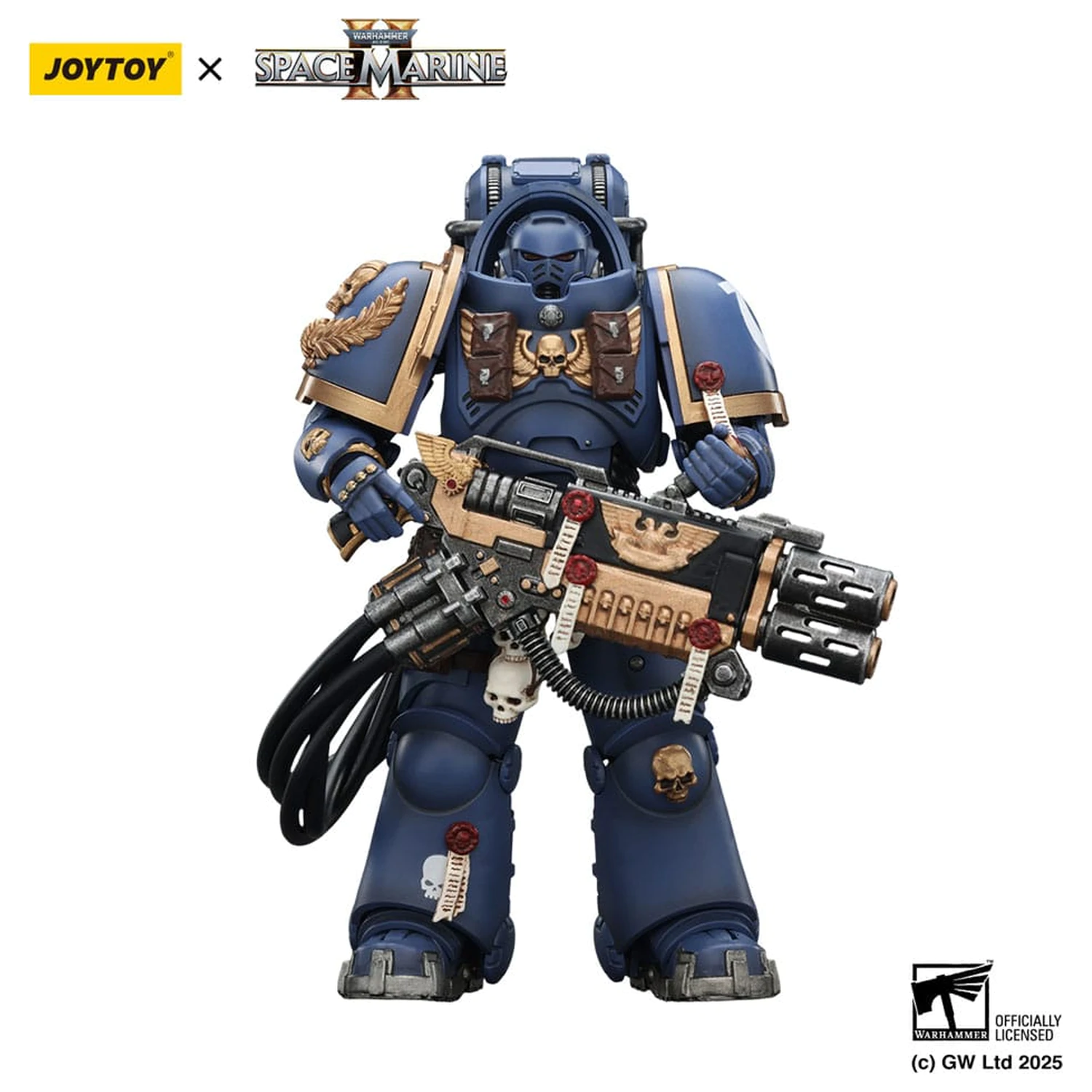 Warhammer 40,000: Space Marine 2 Ultramarines Heavy Artificer Armor with Relic Multi-Melta akciófigura 13 cm termékfotó