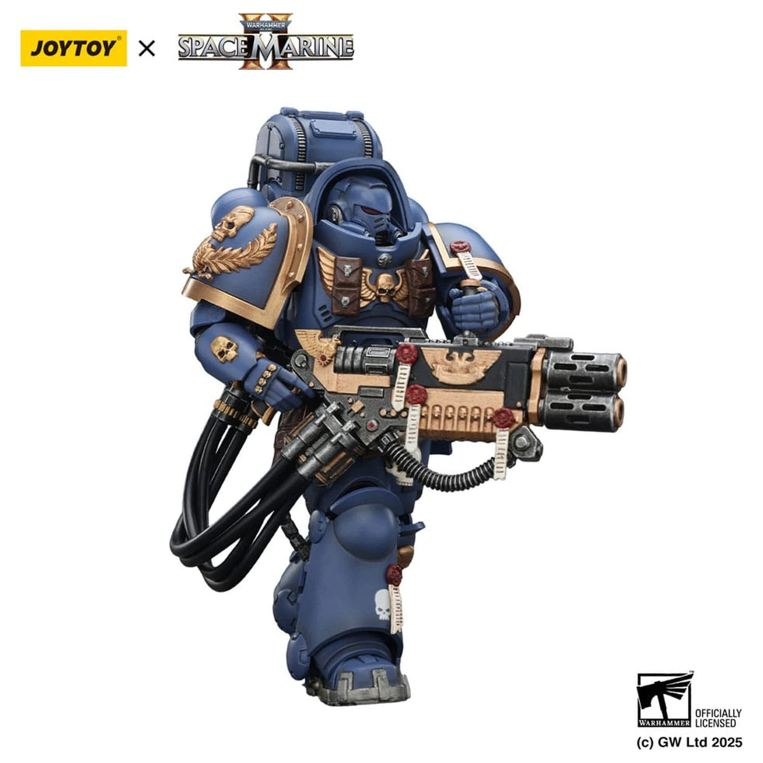 Warhammer 40,000: Space Marine 2 Ultramarines Heavy Artificer Armor with Relic Multi-Melta akciófigura 13 cm termékfotó