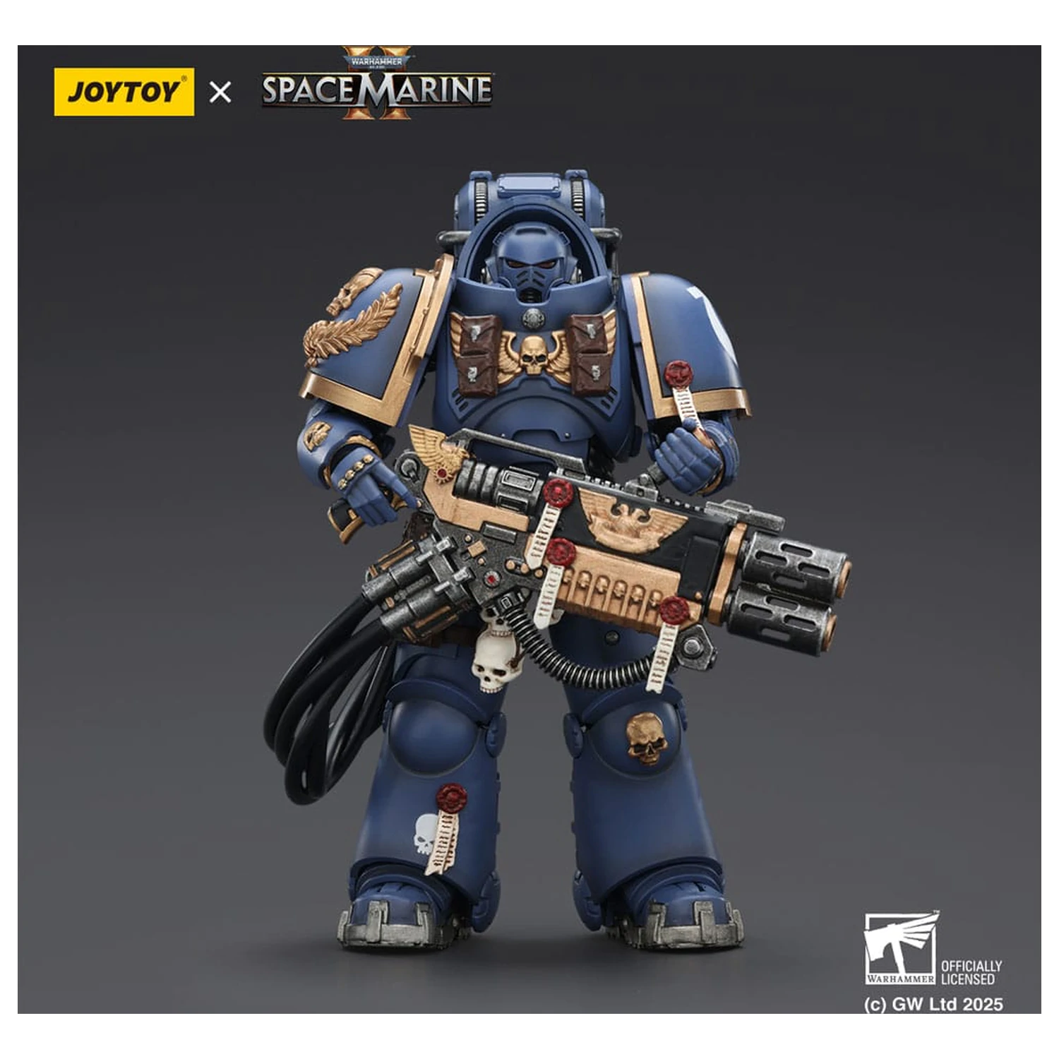 Warhammer 40,000: Space Marine 2 Ultramarines Heavy Artificer Armor with Relic Multi-Melta akciófigura 13 cm termékfotó