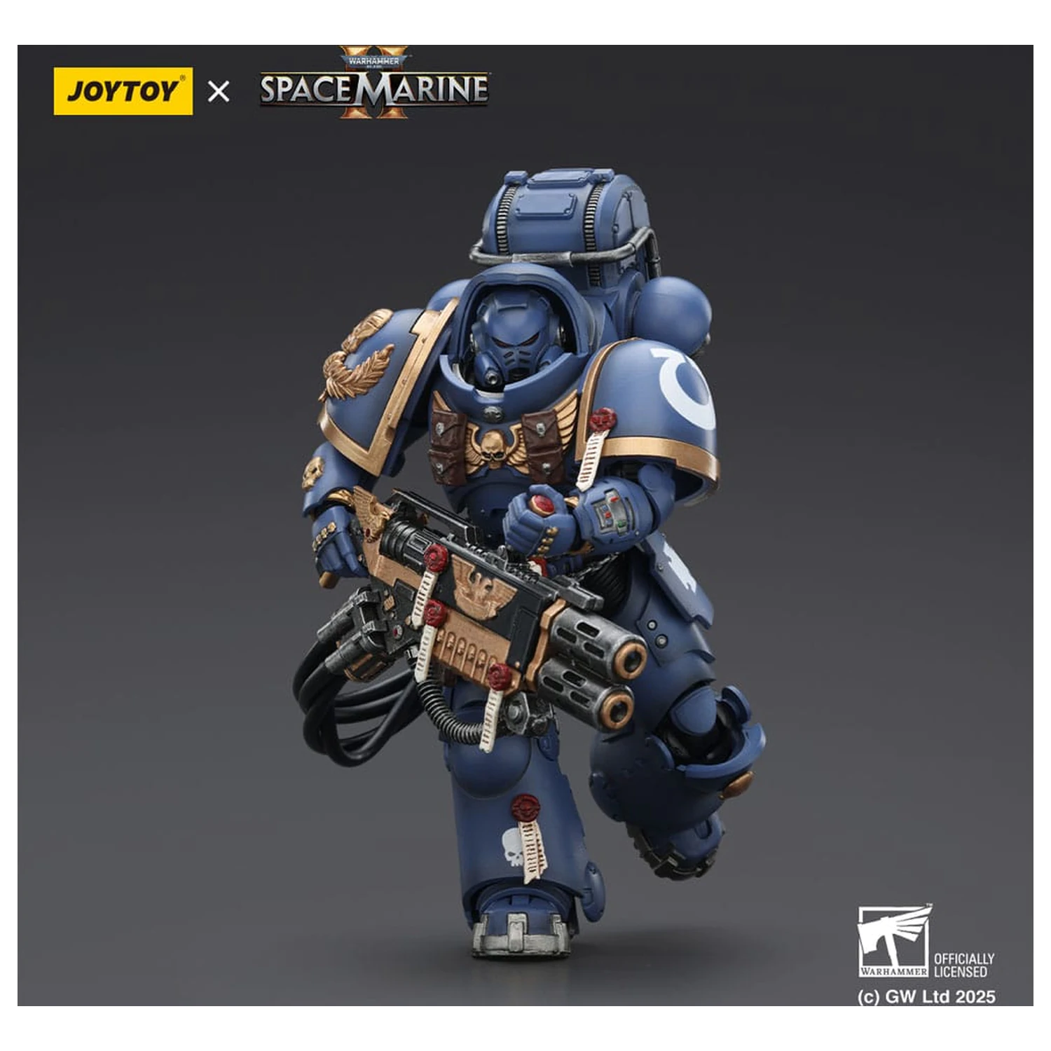 Warhammer 40,000: Space Marine 2 Ultramarines Heavy Artificer Armor with Relic Multi-Melta akciófigura 13 cm termékfotó