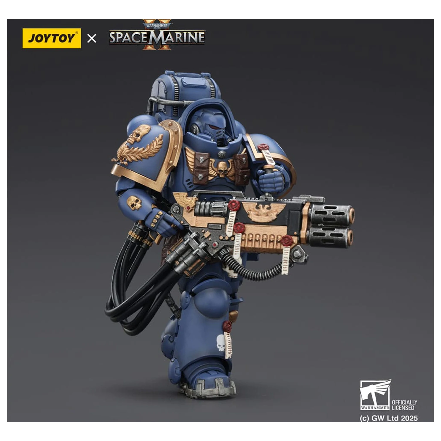 Warhammer 40,000: Space Marine 2 Ultramarines Heavy Artificer Armor with Relic Multi-Melta akciófigura 13 cm termékfotó