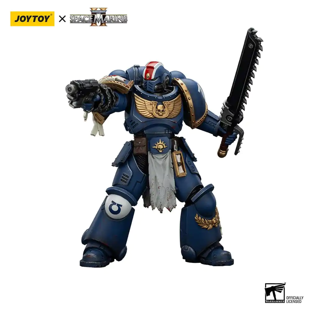 Warhammer 40,000: Space Marine 2 Ultramarines Lieutenant Titus Collectors Edition akciófigura 13 cm termékfotó