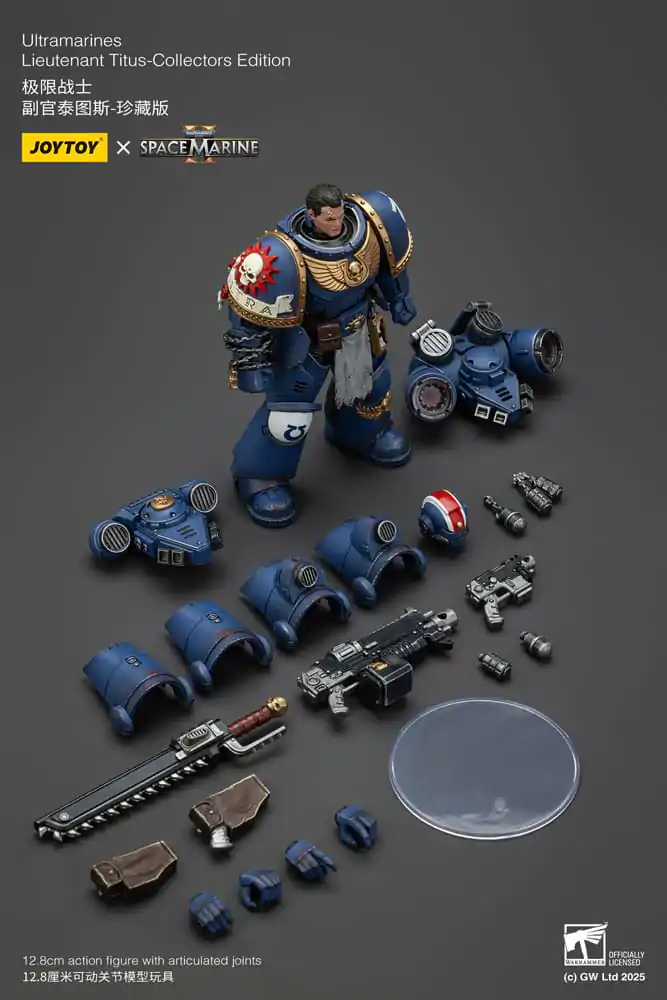 Warhammer 40,000: Space Marine 2 Ultramarines Lieutenant Titus Collectors Edition akciófigura 13 cm termékfotó