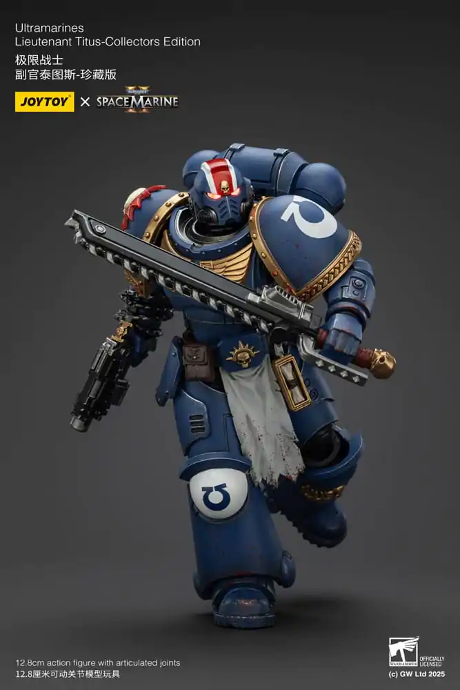 Warhammer 40,000: Space Marine 2 Ultramarines Lieutenant Titus Collectors Edition akciófigura 13 cm termékfotó