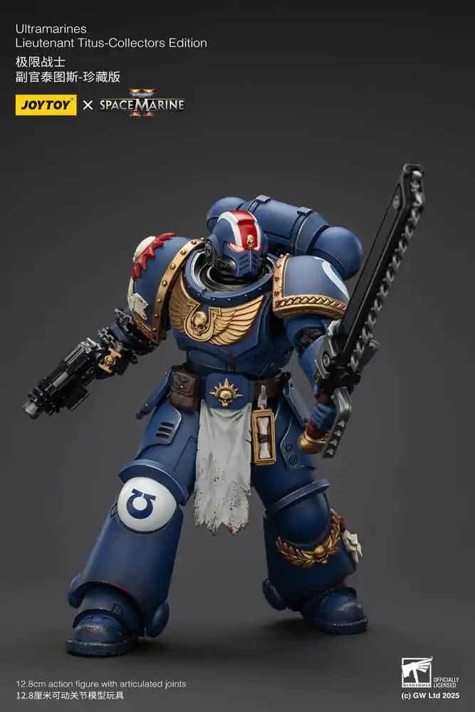 Warhammer 40,000: Space Marine 2 Ultramarines Lieutenant Titus Collectors Edition akciófigura 13 cm termékfotó