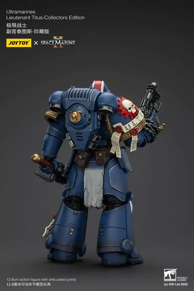 Warhammer 40,000: Space Marine 2 Ultramarines Lieutenant Titus Collectors Edition akciófigura 13 cm termékfotó