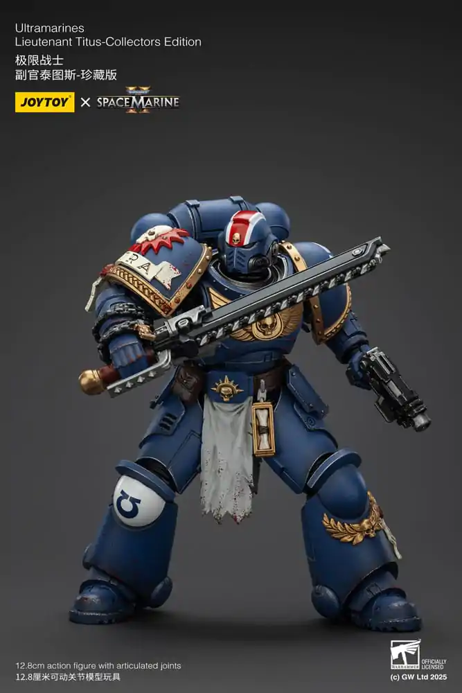 Warhammer 40,000: Space Marine 2 Ultramarines Lieutenant Titus Collectors Edition akciófigura 13 cm termékfotó
