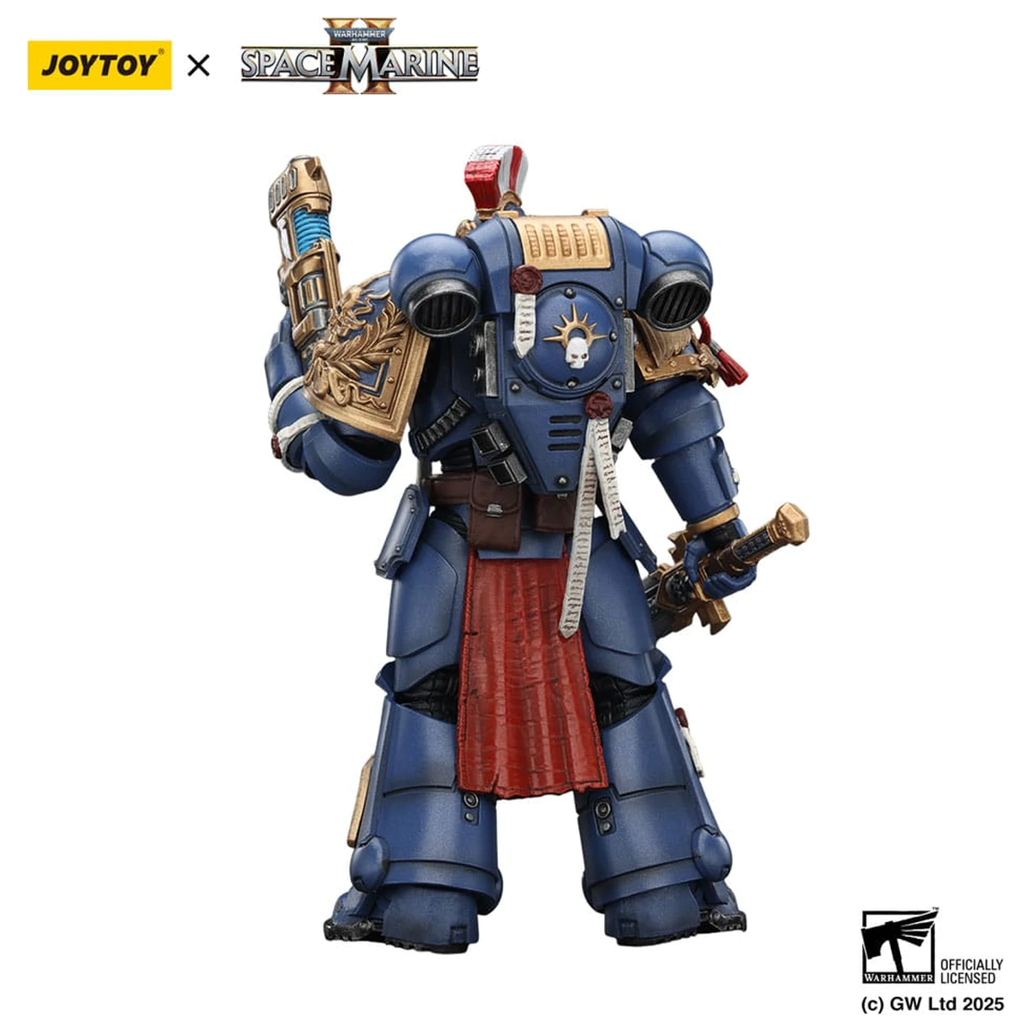 Warhammer 40,000: Space Marine 2 Ultramarines Relic Primus Armourwith Plasma Pistol and Combat Blade akciófigura 13 cm termékfotó