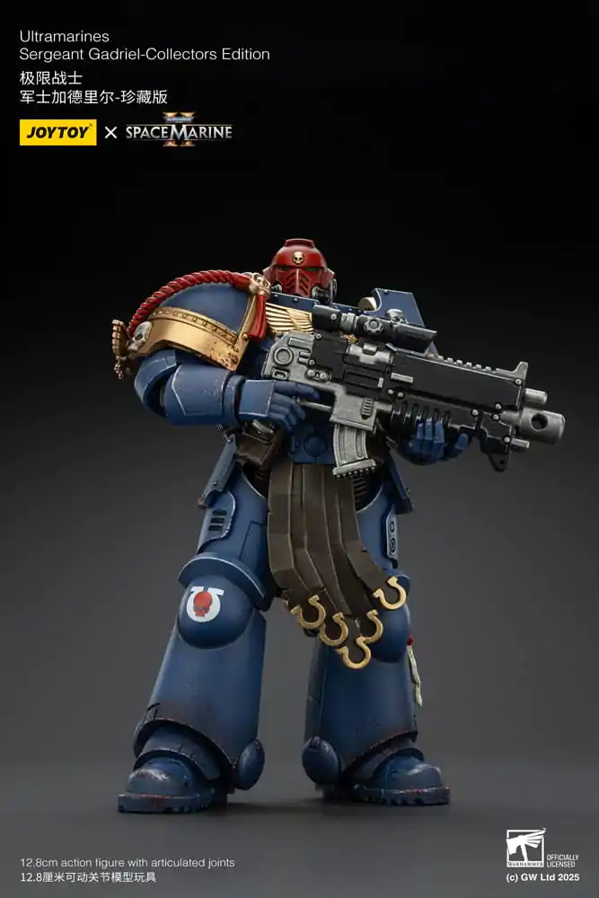Warhammer 40,000: Space Marine 2 Ultramarines Sergeant Gadriel Collectors Edition akciófigura 13 cm termékfotó