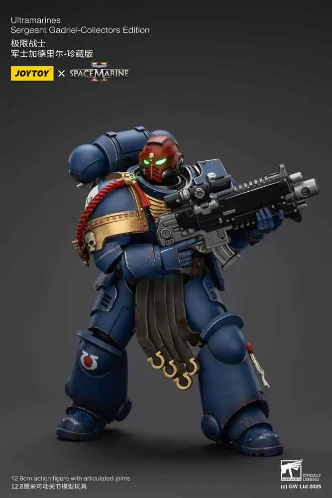 Warhammer 40,000: Space Marine 2 Ultramarines Sergeant Gadriel Collectors Edition akciófigura 13 cm termékfotó