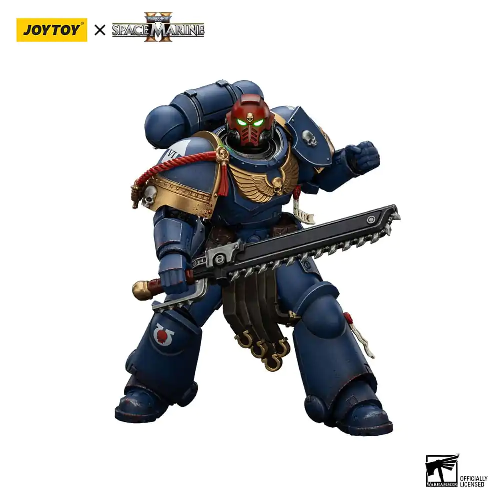 Warhammer 40,000: Space Marine 2 Ultramarines Sergeant Gadriel Collectors Edition akciófigura 13 cm termékfotó
