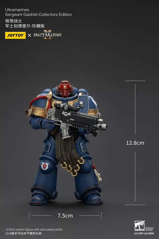 Warhammer 40,000: Space Marine 2 Ultramarines Sergeant Gadriel Collectors Edition akciófigura 13 cm termékfotó