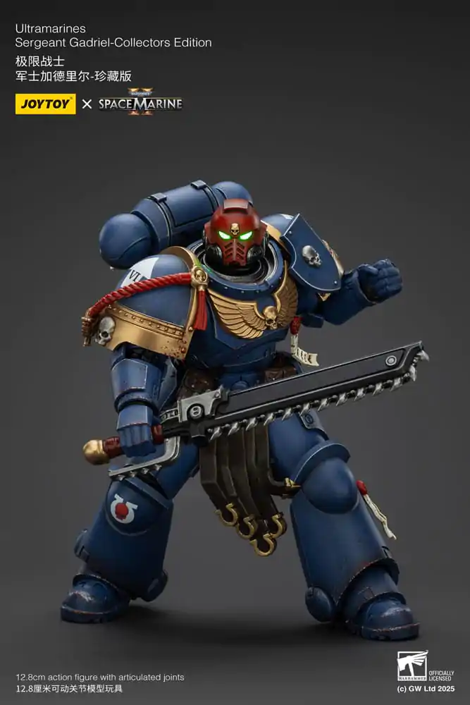 Warhammer 40,000: Space Marine 2 Ultramarines Sergeant Gadriel Collectors Edition akciófigura 13 cm termékfotó