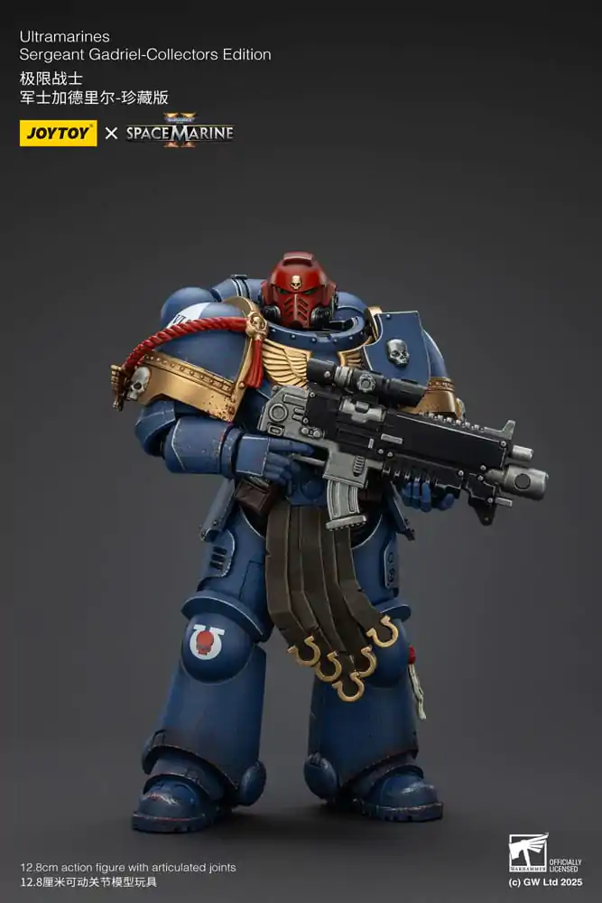 Warhammer 40,000: Space Marine 2 Ultramarines Sergeant Gadriel Collectors Edition akciófigura 13 cm termékfotó