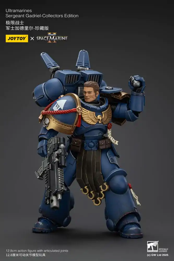 Warhammer 40,000: Space Marine 2 Ultramarines Sergeant Gadriel Collectors Edition akciófigura 13 cm termékfotó