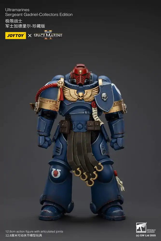 Warhammer 40,000: Space Marine 2 Ultramarines Sergeant Gadriel Collectors Edition akciófigura 13 cm termékfotó
