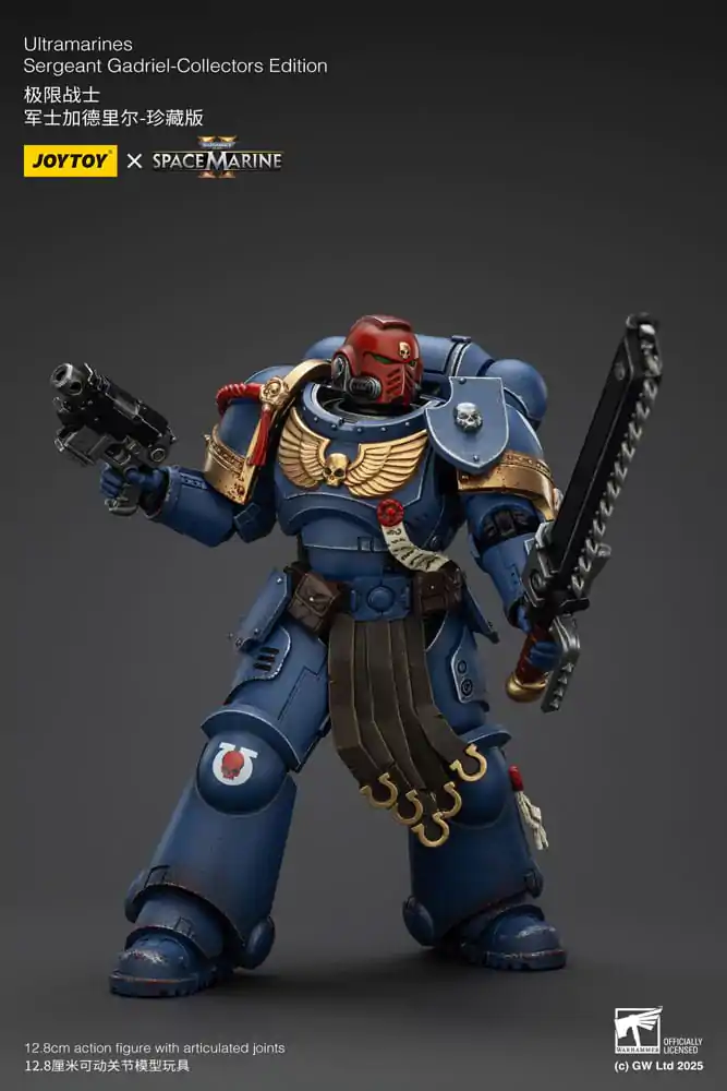 Warhammer 40,000: Space Marine 2 Ultramarines Sergeant Gadriel Collectors Edition akciófigura 13 cm termékfotó