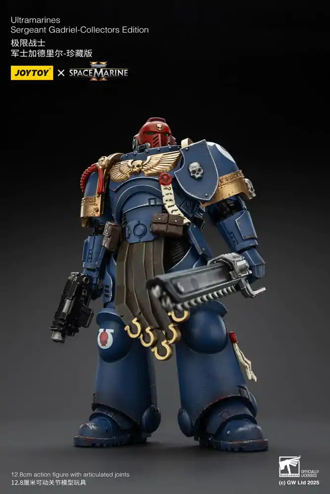 Warhammer 40,000: Space Marine 2 Ultramarines Sergeant Gadriel Collectors Edition akciófigura 13 cm termékfotó