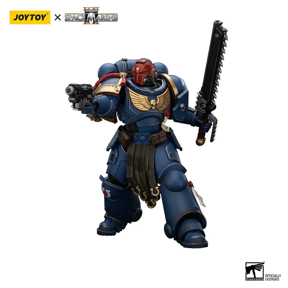Warhammer 40,000: Space Marine 2 Ultramarines Sergeant Gadriel Collectors Edition akciófigura 13 cm termékfotó