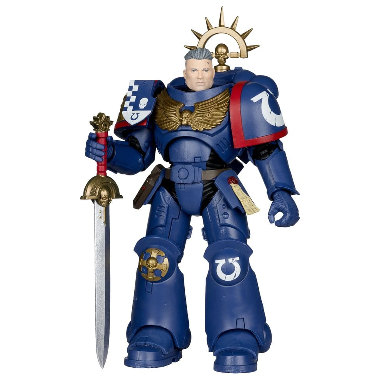 Warhammer 40,000 Total War akciófigura 3rd Company Lieutenant (Ultramarines) 18 cm termékfotó