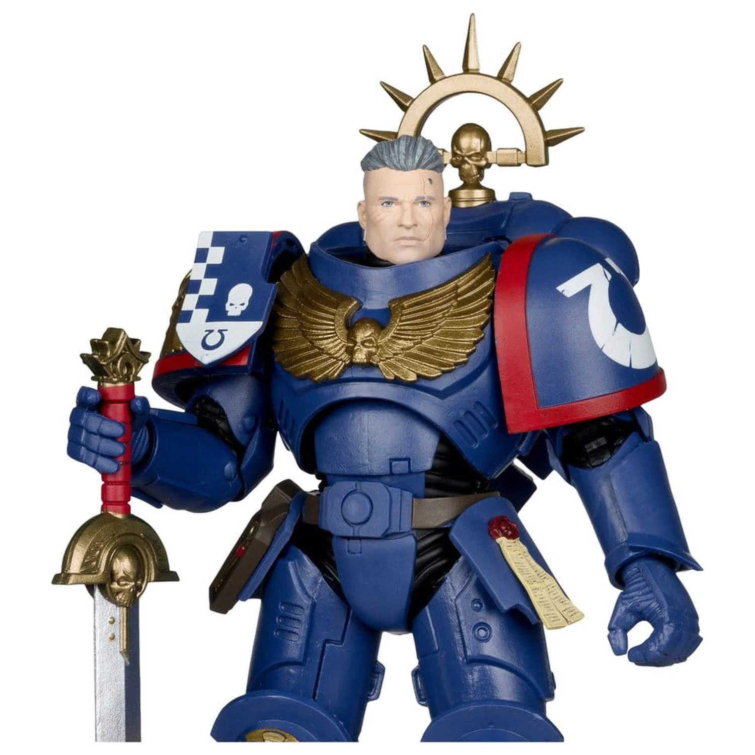 Warhammer 40,000 Total War akciófigura 3rd Company Lieutenant (Ultramarines) 18 cm termékfotó