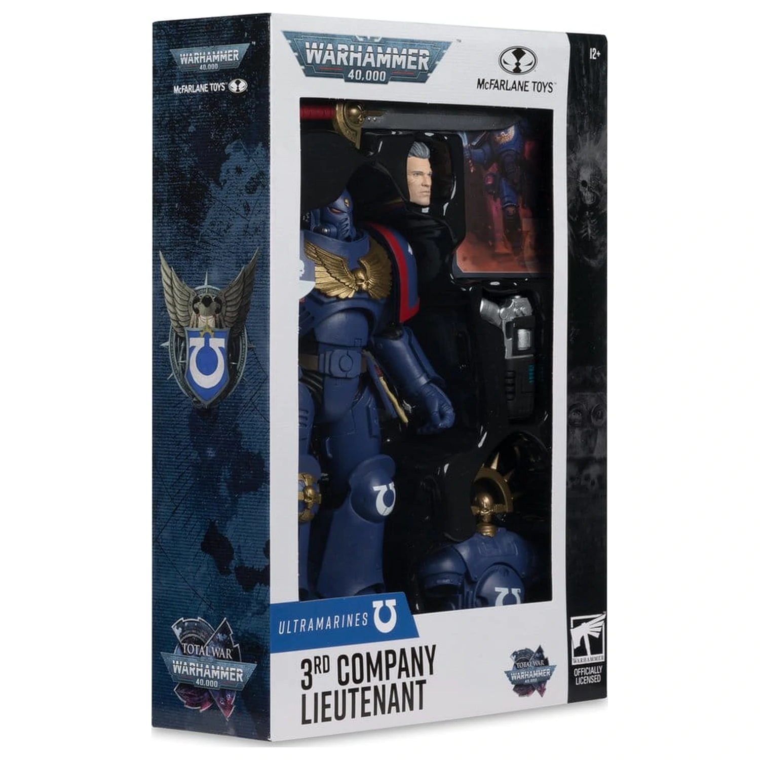 Warhammer 40,000 Total War akciófigura 3rd Company Lieutenant (Ultramarines) 18 cm termékfotó
