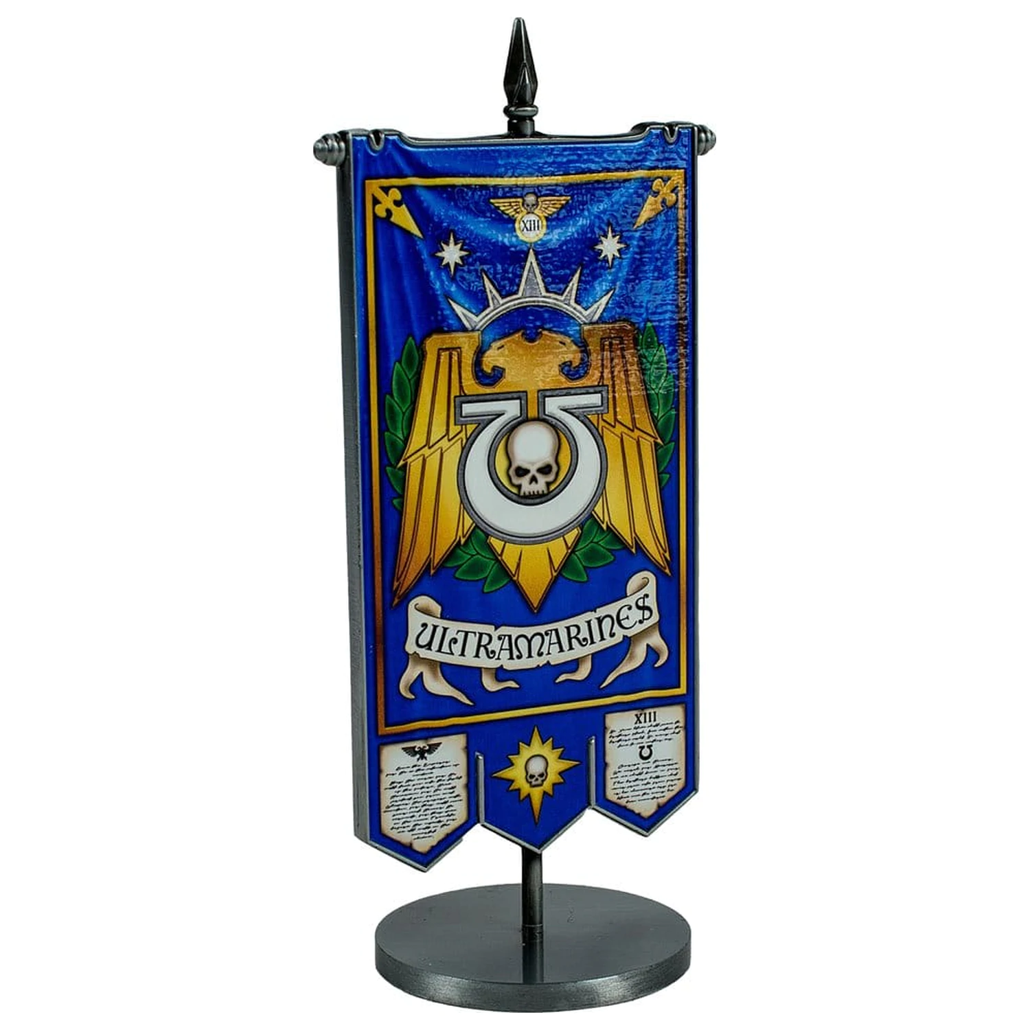 Warhammer 40,000 Ultramarines Chapter asztali zászló termékfotó
