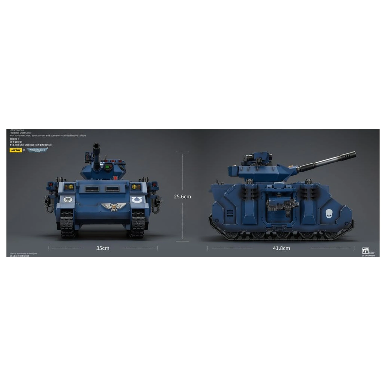 Warhammer 40,000 Ultramarines Predator Destructor jármű 26 cm termékfotó