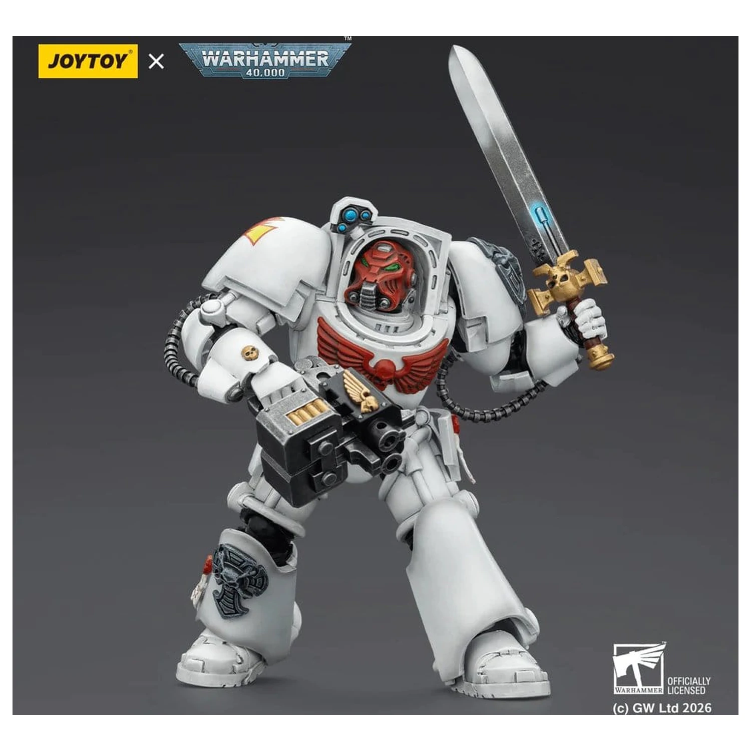 Warhammer 40,000 White Scars Terminator 1 with Power Sword and Storm Bolter akciófigura 14 cm termékfotó