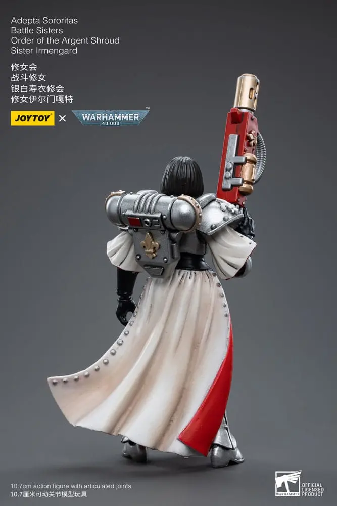 Warhammer 40k 1/18 Adepta Sororitas Battle Sisters Order of the Argent Shroud Sister Irmengard akciófigura 11 cm termékfotó