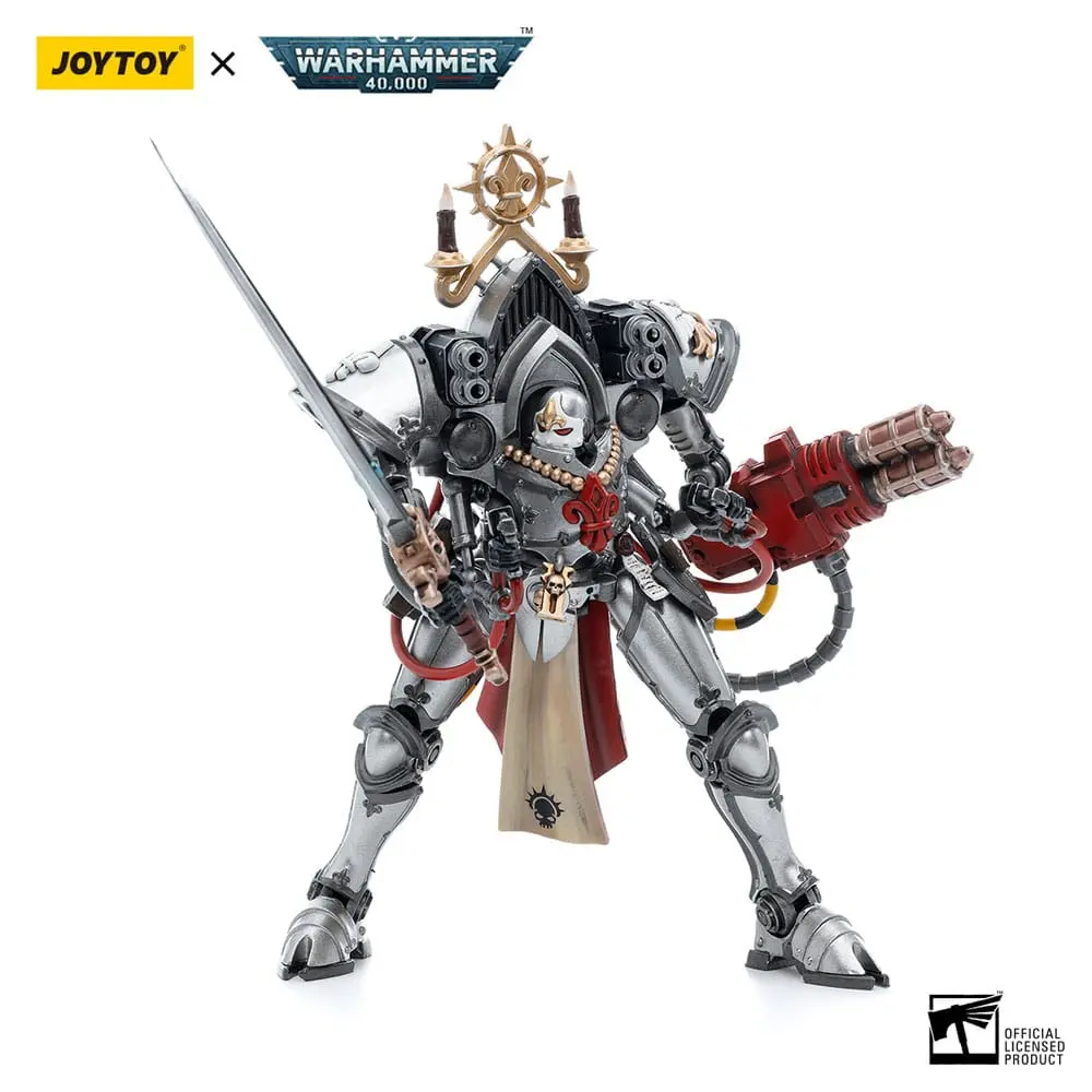 Warhammer 40k 1/18 Adepta Sororitas Order of the Argent Shroud Paragon Warsuit Sister Collaen akciófigura 21 cm termékfotó