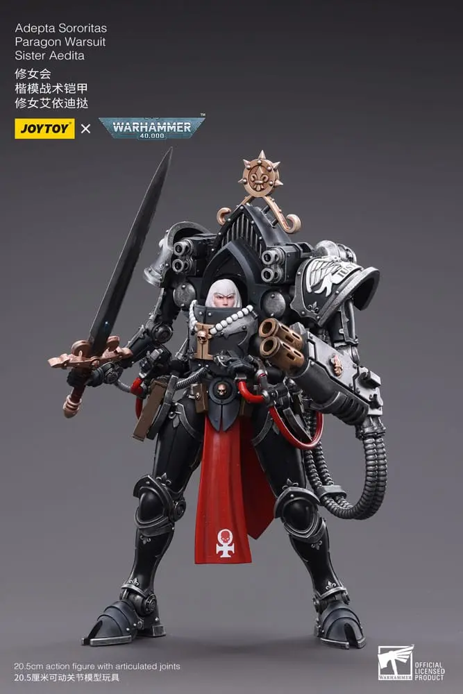 Warhammer 40k 1/18 Adepta Sororitas Paragon Warsuit Sister Aedita akciófigura 12 cm termékfotó