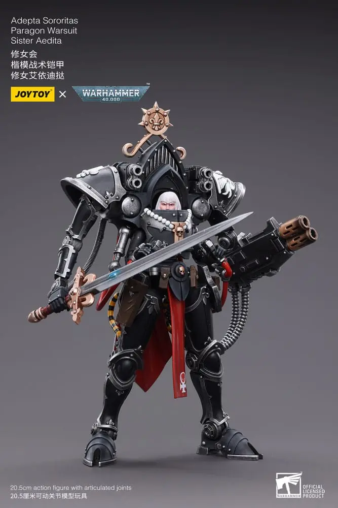 Warhammer 40k 1/18 Adepta Sororitas Paragon Warsuit Sister Aedita akciófigura 12 cm termékfotó