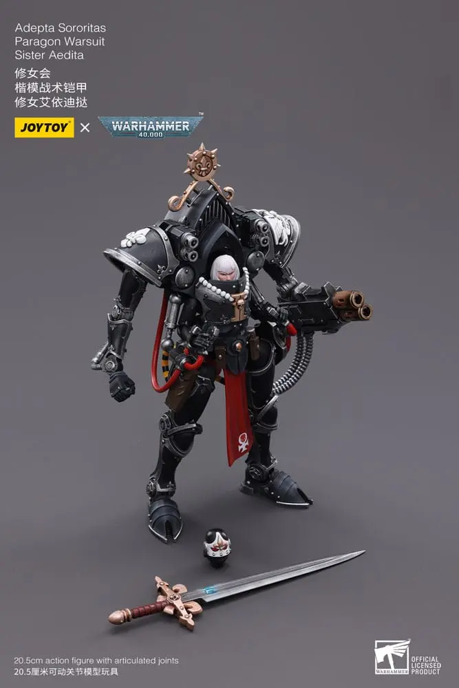 Warhammer 40k 1/18 Adepta Sororitas Paragon Warsuit Sister Aedita akciófigura 12 cm termékfotó