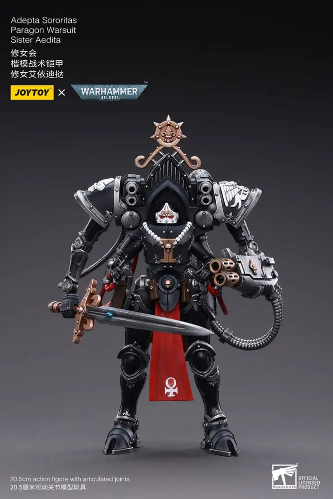 Warhammer 40k 1/18 Adepta Sororitas Paragon Warsuit Sister Aedita akciófigura 12 cm termékfotó