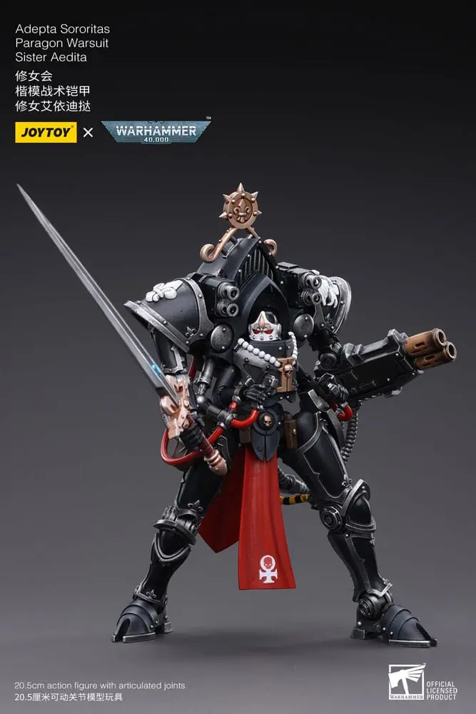 Warhammer 40k 1/18 Adepta Sororitas Paragon Warsuit Sister Aedita akciófigura 12 cm termékfotó