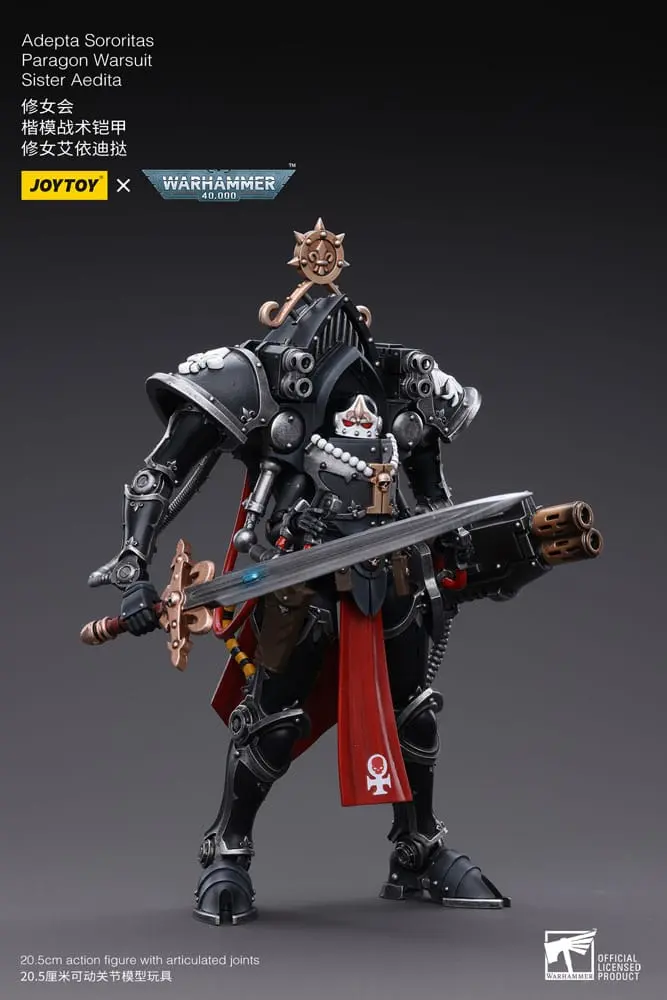 Warhammer 40k 1/18 Adepta Sororitas Paragon Warsuit Sister Aedita akciófigura 12 cm termékfotó