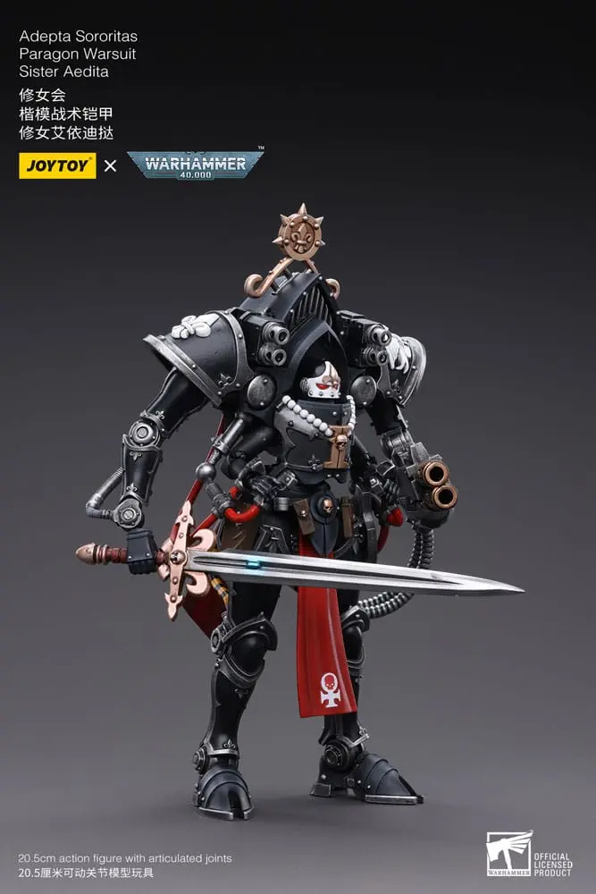 Warhammer 40k 1/18 Adepta Sororitas Paragon Warsuit Sister Aedita akciófigura 12 cm termékfotó