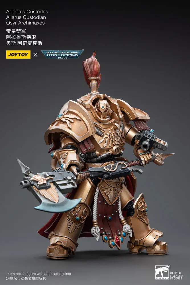 Warhammer 40k 1/18 Adeptus Custodes Allarus Custodian Osyr Archimaxes akciófigura 14 cm termékfotó