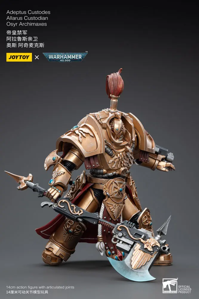 Warhammer 40k 1/18 Adeptus Custodes Allarus Custodian Osyr Archimaxes akciófigura 14 cm termékfotó