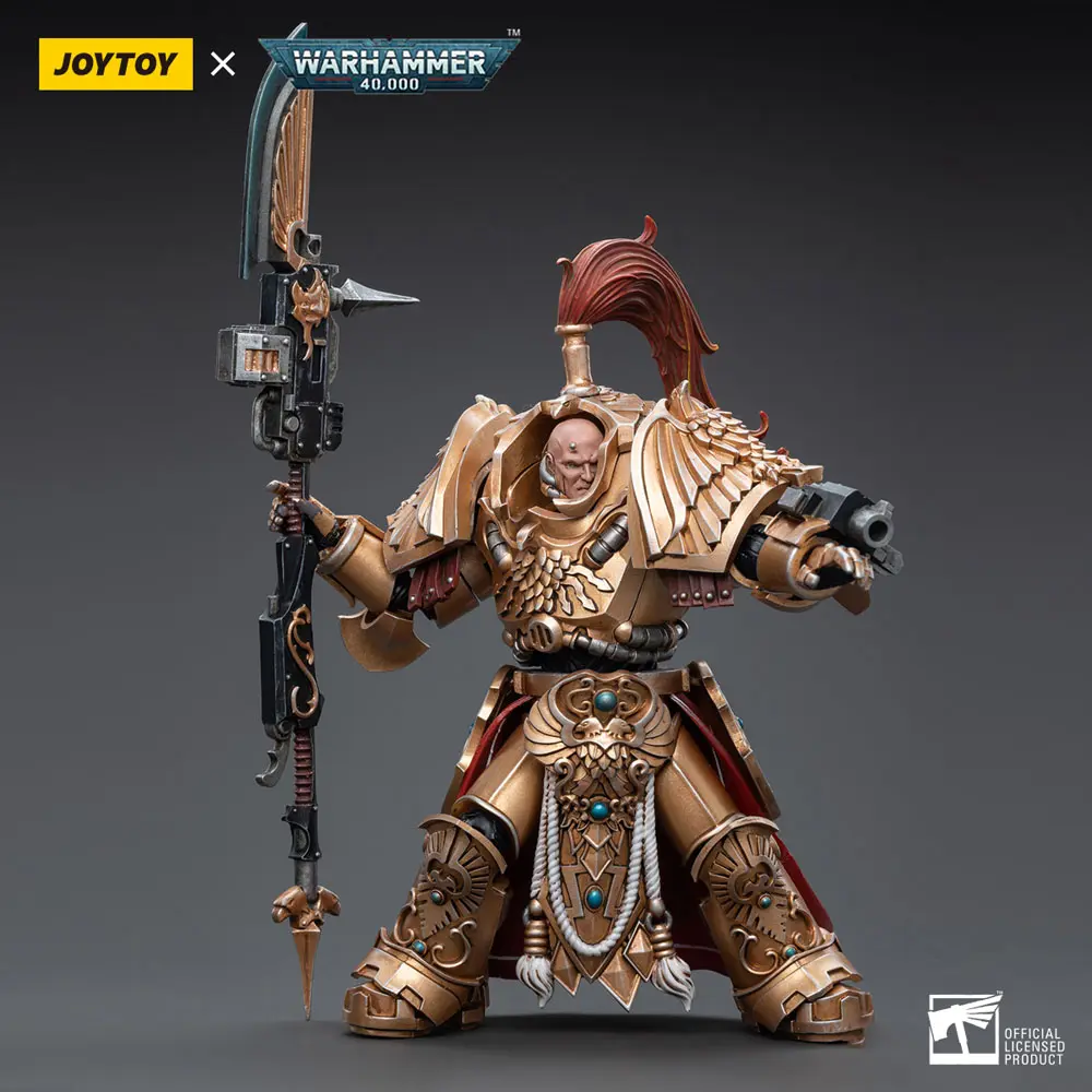 Warhammer 40k 1/18 Adeptus Custodes Shield-Captain in Allarus Terminator Armour Hydon Seronis akciófigura 14 cm termékfotó