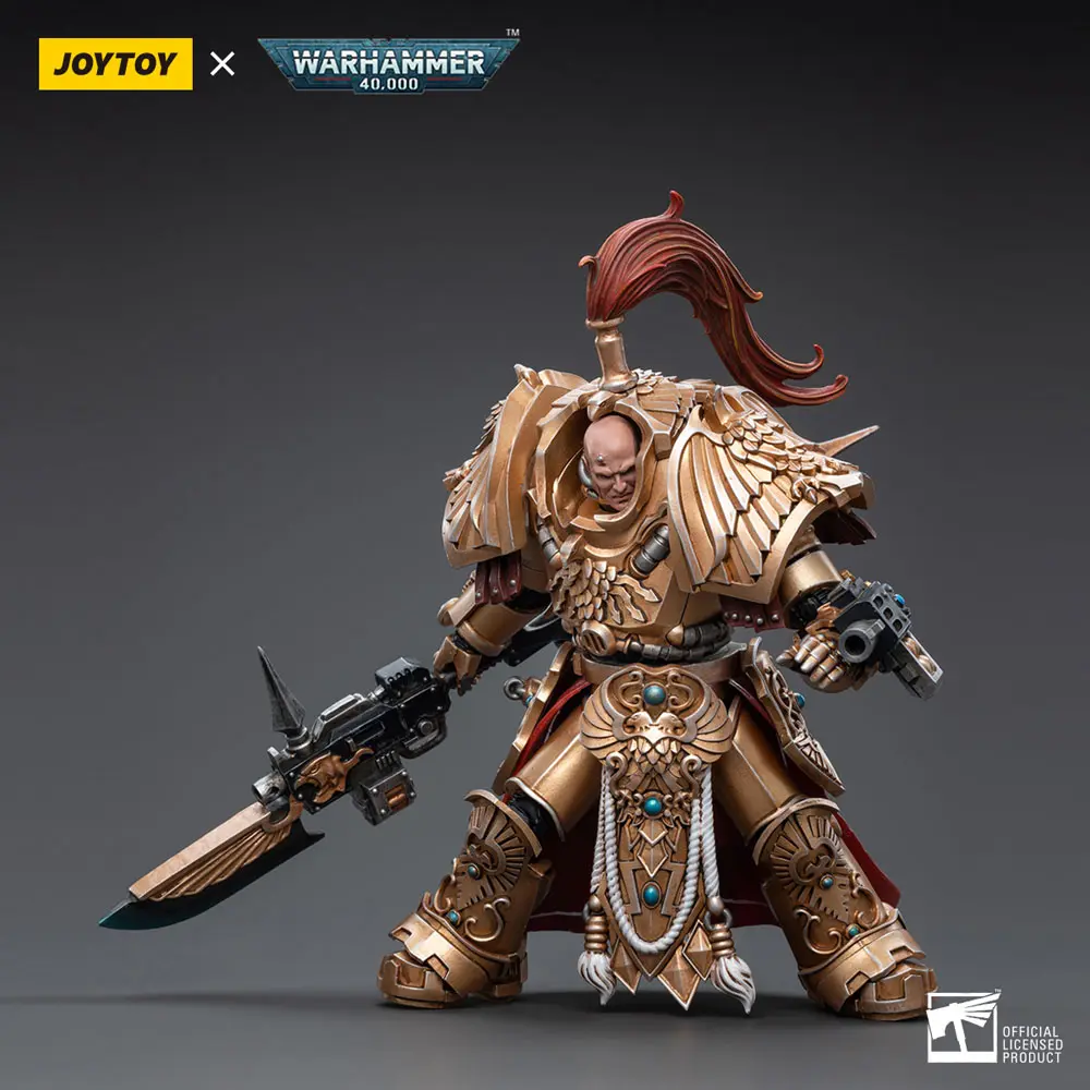Warhammer 40k 1/18 Adeptus Custodes Shield-Captain in Allarus Terminator Armour Hydon Seronis akciófigura 14 cm termékfotó