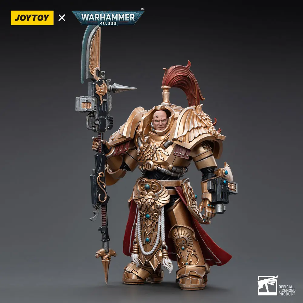 Warhammer 40k 1/18 Adeptus Custodes Shield-Captain in Allarus Terminator Armour Hydon Seronis akciófigura 14 cm termékfotó
